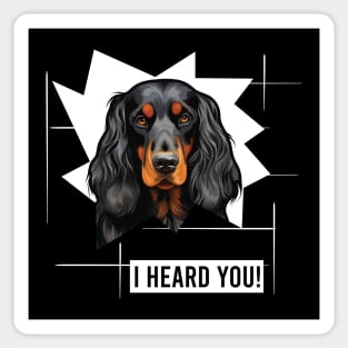 Funny Gordon Setter Dog Owner Humor Sticker